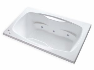 Carver Tubs Rectangle Drop In Self Draining Whirlpool