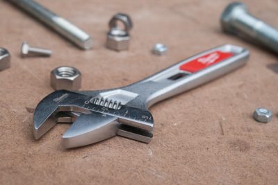 Picture of wrench,nuts and volts