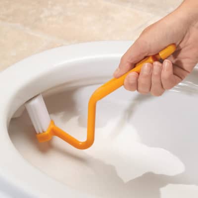 Picture brushing the bowl 