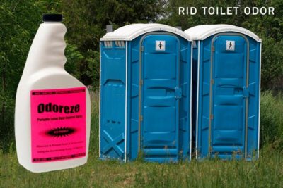 Odoreze Cleaner and deodorizer besides outside cubicle