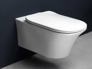bathroom with black wall
